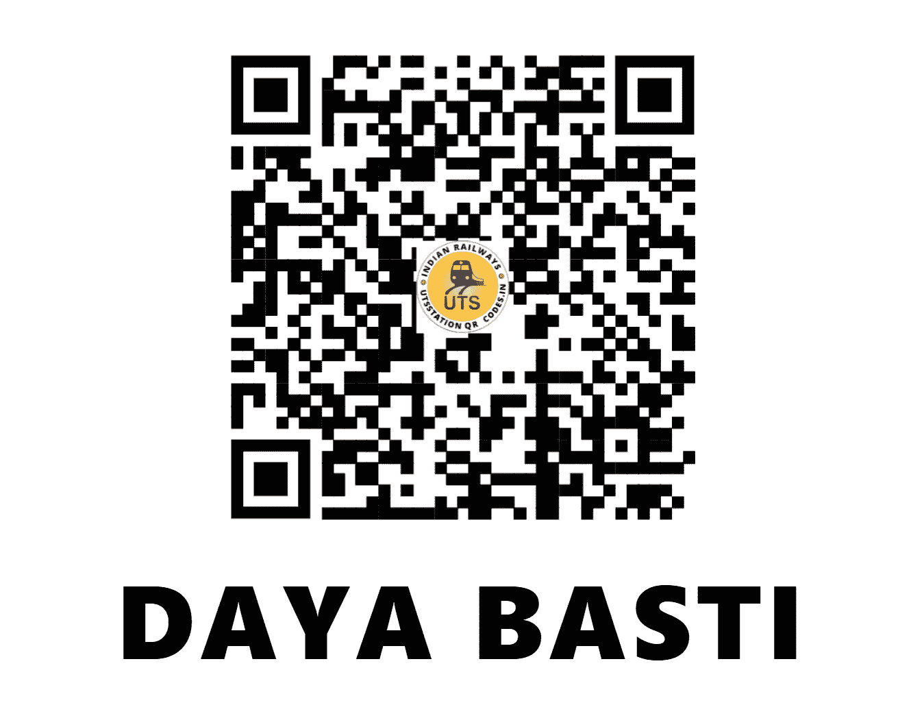 UTS QR Code for DAYA BASTI - DBSI - NR (DELHI)