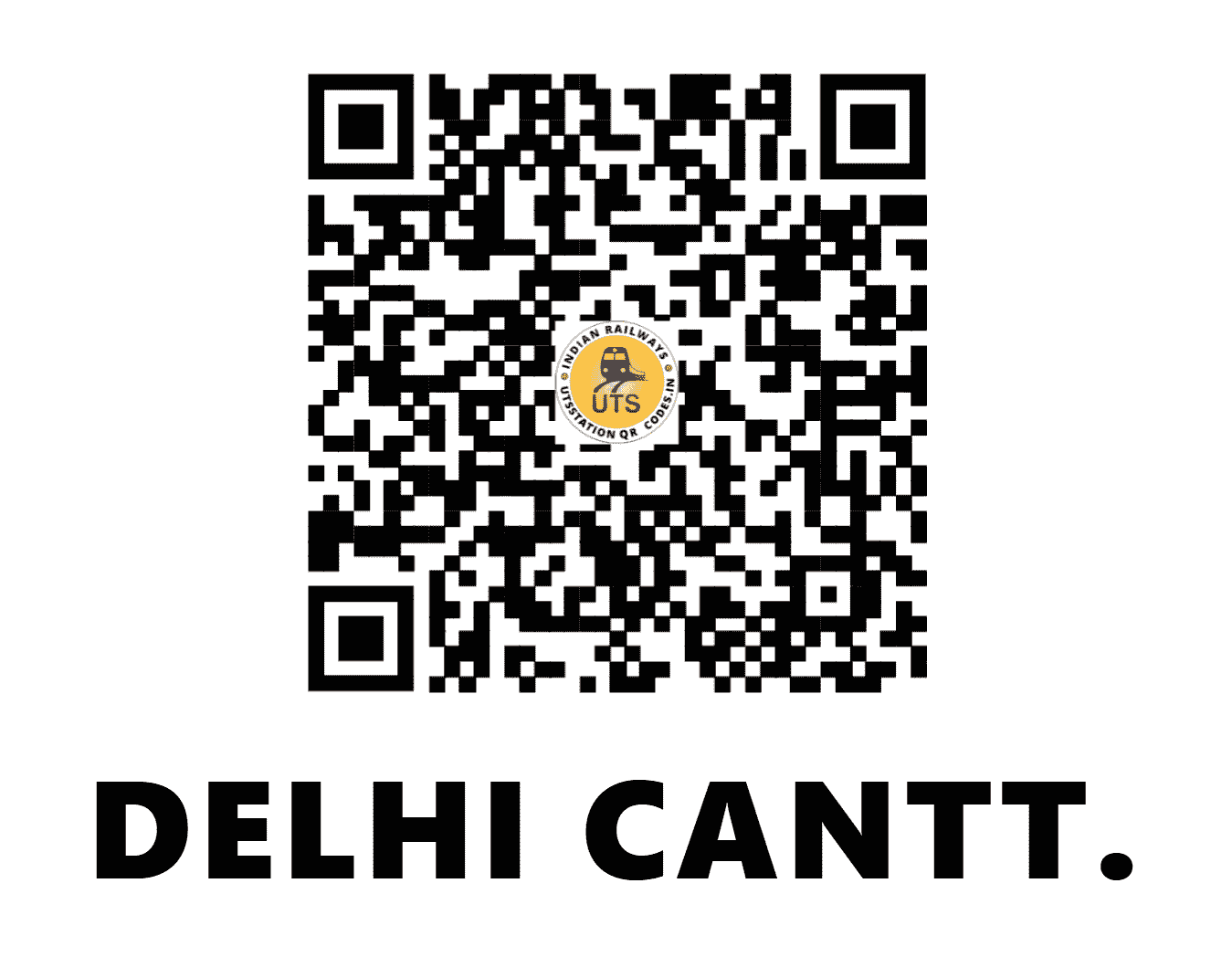UTS QR Code for DELHI CANTT. - DEC - NR (DELHI)