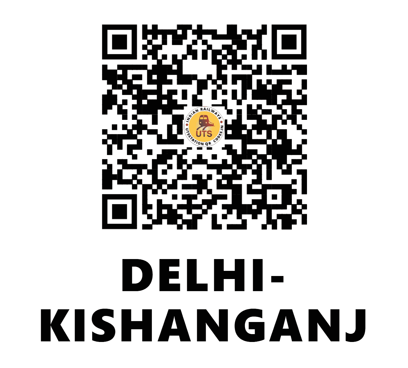 UTS QR Code for DELHI-KISHANGANJ - DKZ - NR (DELHI)