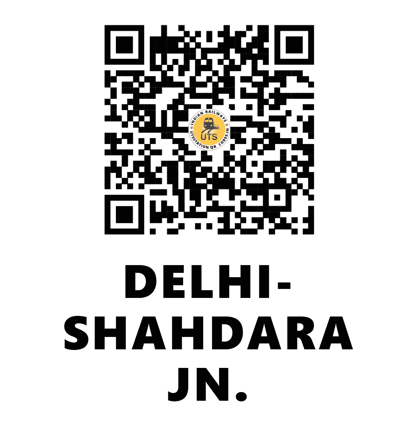 UTS QR Code for DELHI-SHAHDARA JN. - DSA - NR (DELHI)