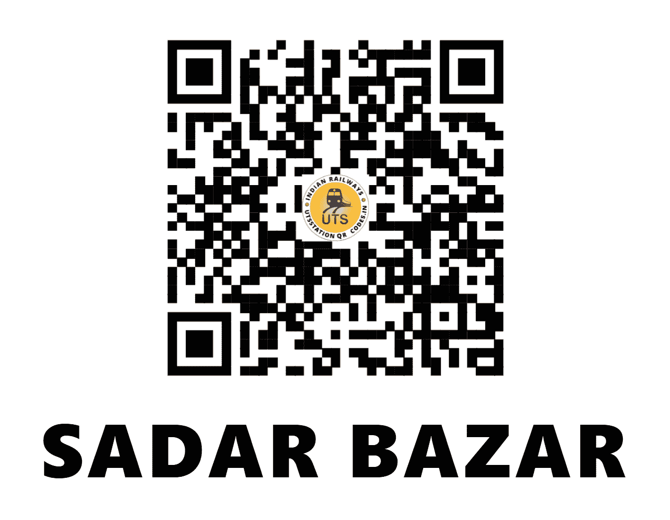 UTS QR Code for SADAR BAZAR - DSB - NR (DELHI)