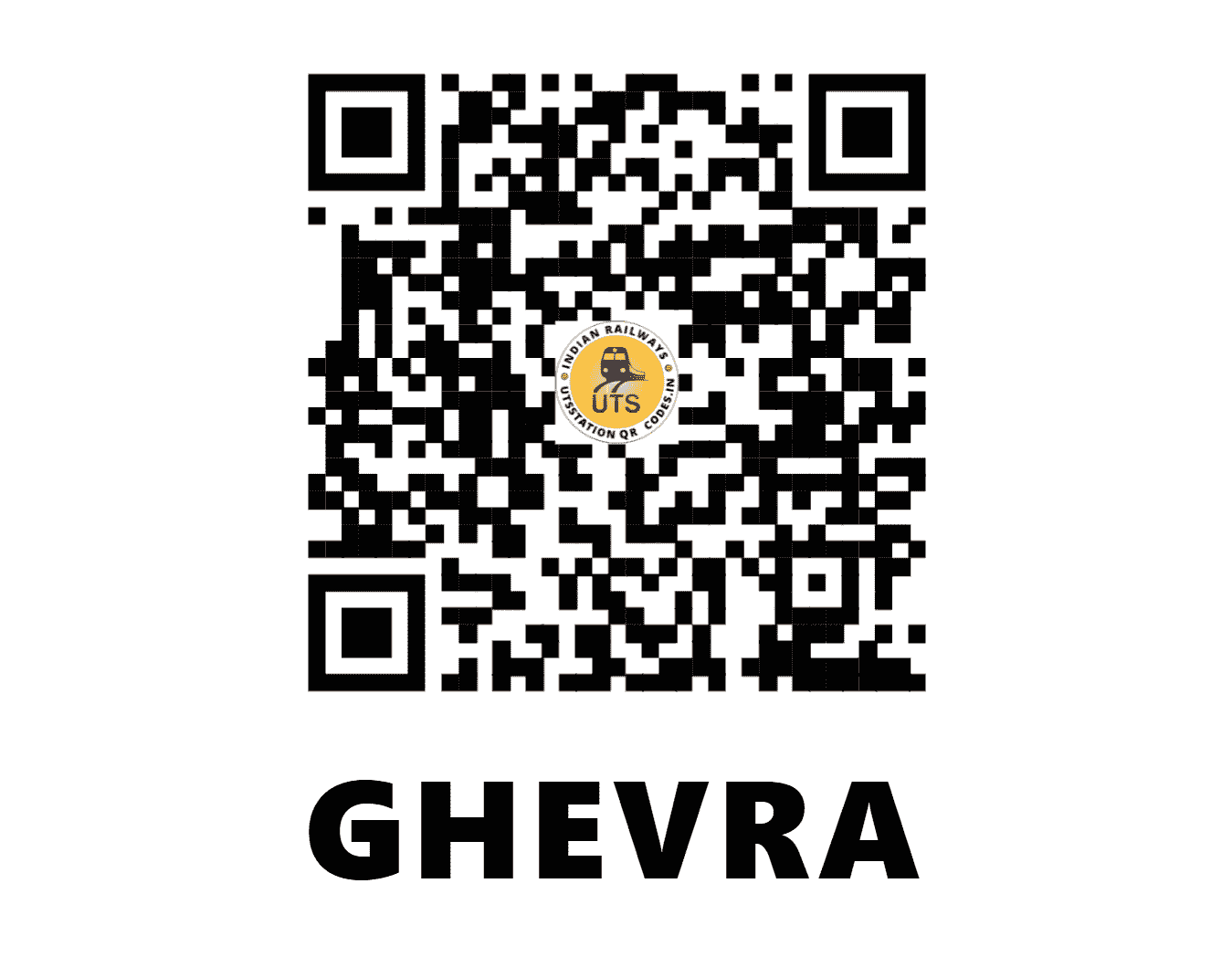 UTS QR Code for GHEVRA - GHE - NR (DELHI)