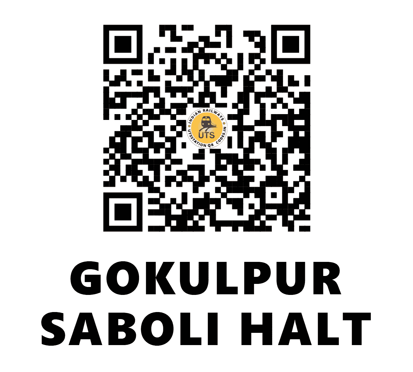 UTS QR Code for GOKULPUR SABOLI HALT - GPSL - NR (DELHI)