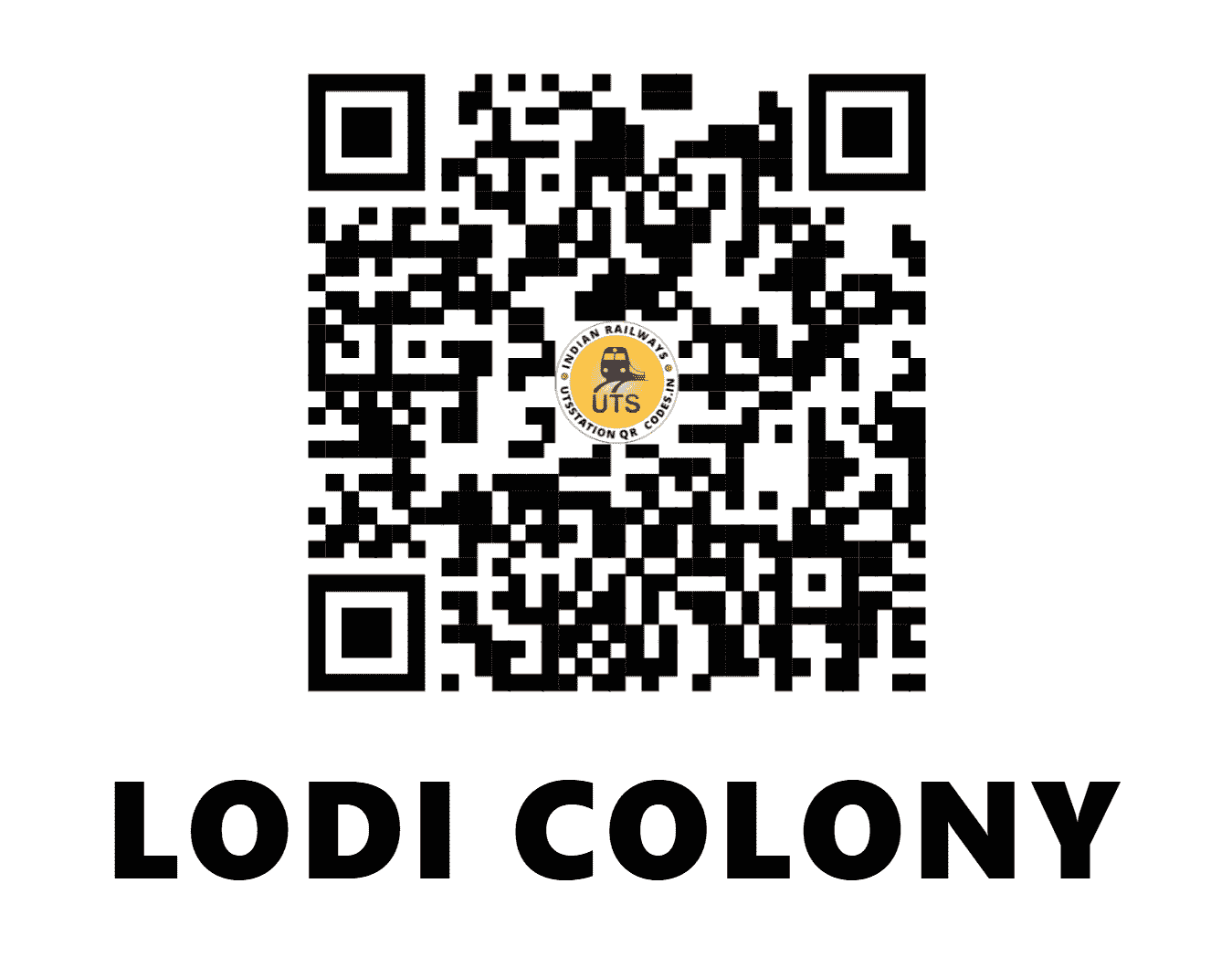 UTS QR Code for LODI COLONY - LDCY - NR (DELHI)