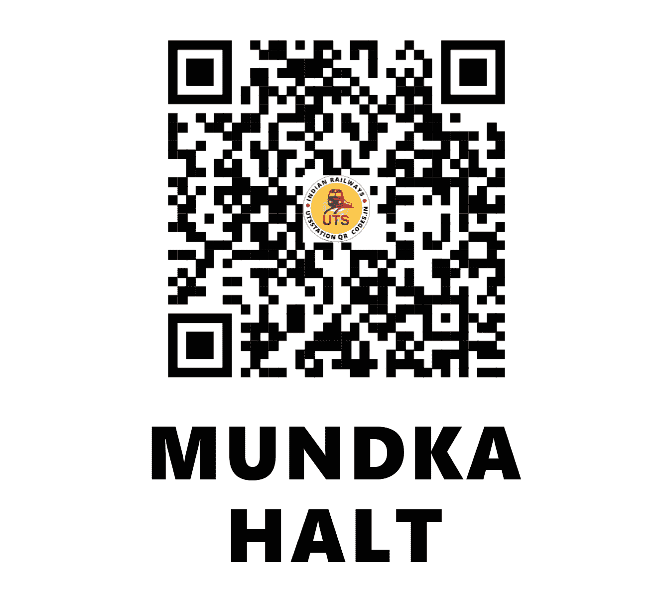 UTS QR Code for MUNDKA HALT - MQC - NR (DELHI)