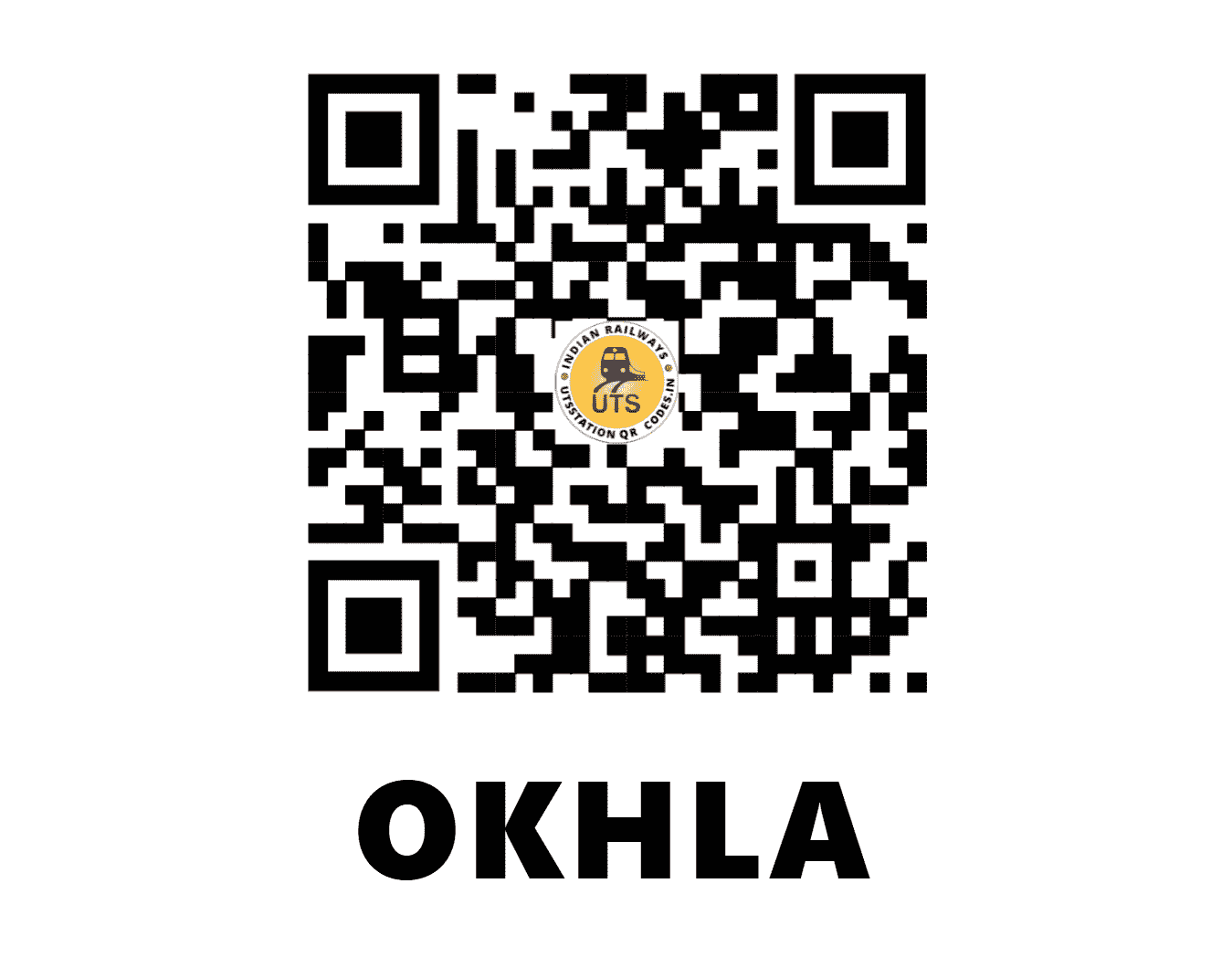 UTS QR Code for OKHLA - OKA - NR (DELHI)