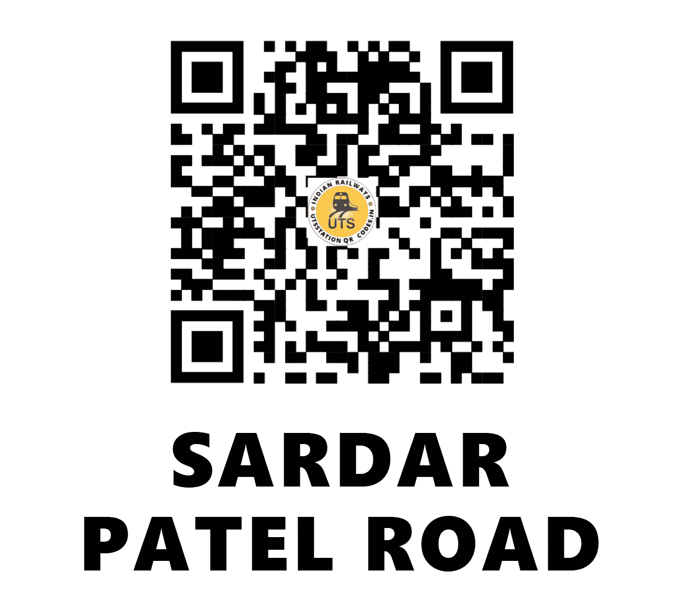 UTS QR Code for SARDAR PATEL ROAD - SDPR - NR (DELHI)