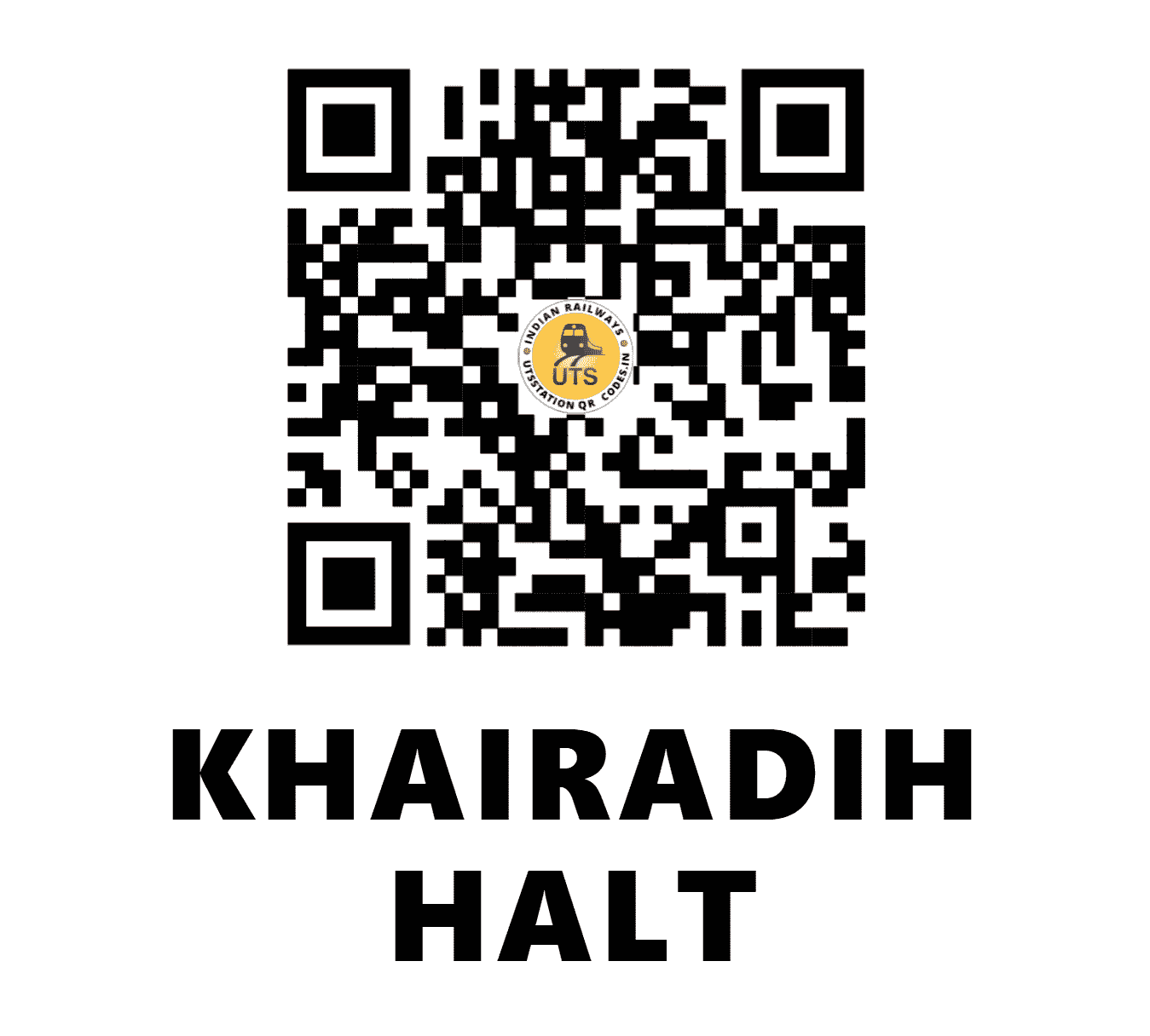 UTS QR Code for KHAIRADIH HALT - KADH - EC ()