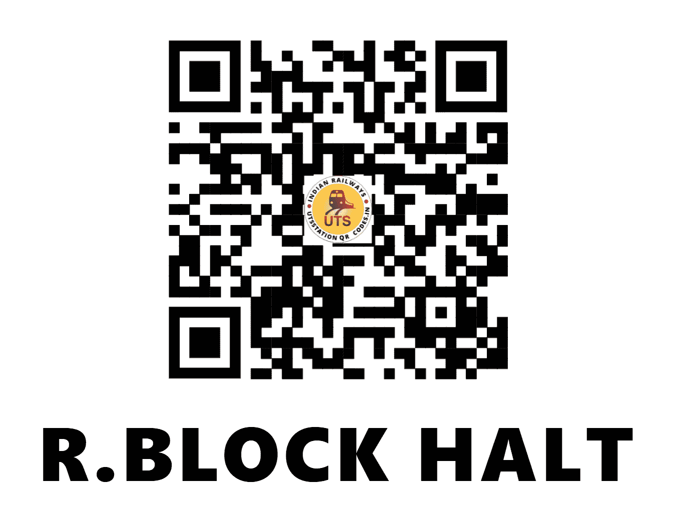 UTS QR Code for R.BLOCK HALT - RBHT - EC ()