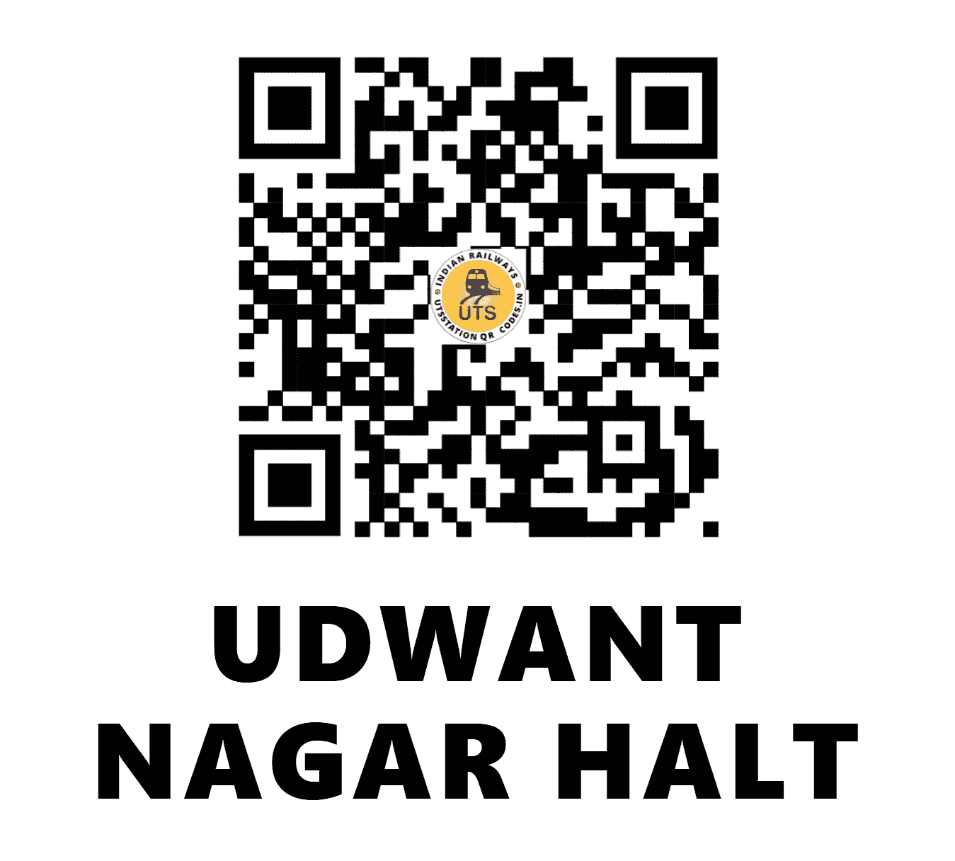 UTS QR Code for UDWANT NAGAR HALT - UWNR - EC ()