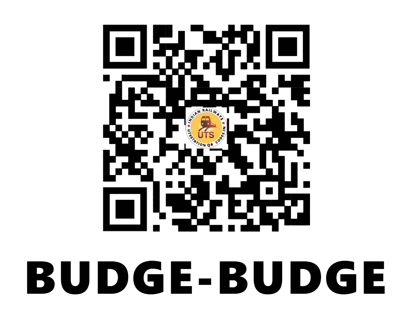 UTS QR Code for BUDGE-BUDGE - BGB - ER ()