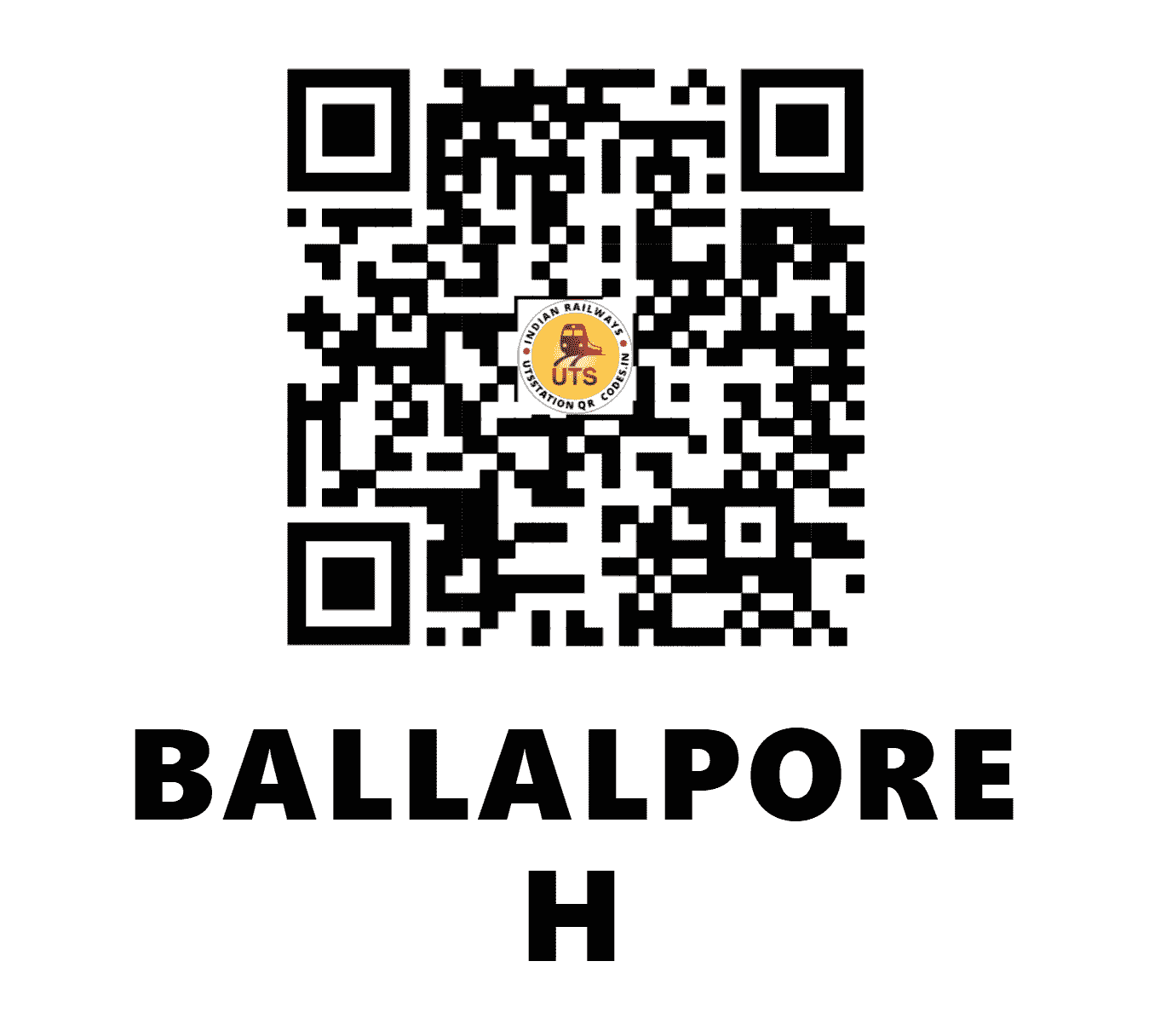 UTS QR Code for BALLALPORE H - BQZ - ER ()