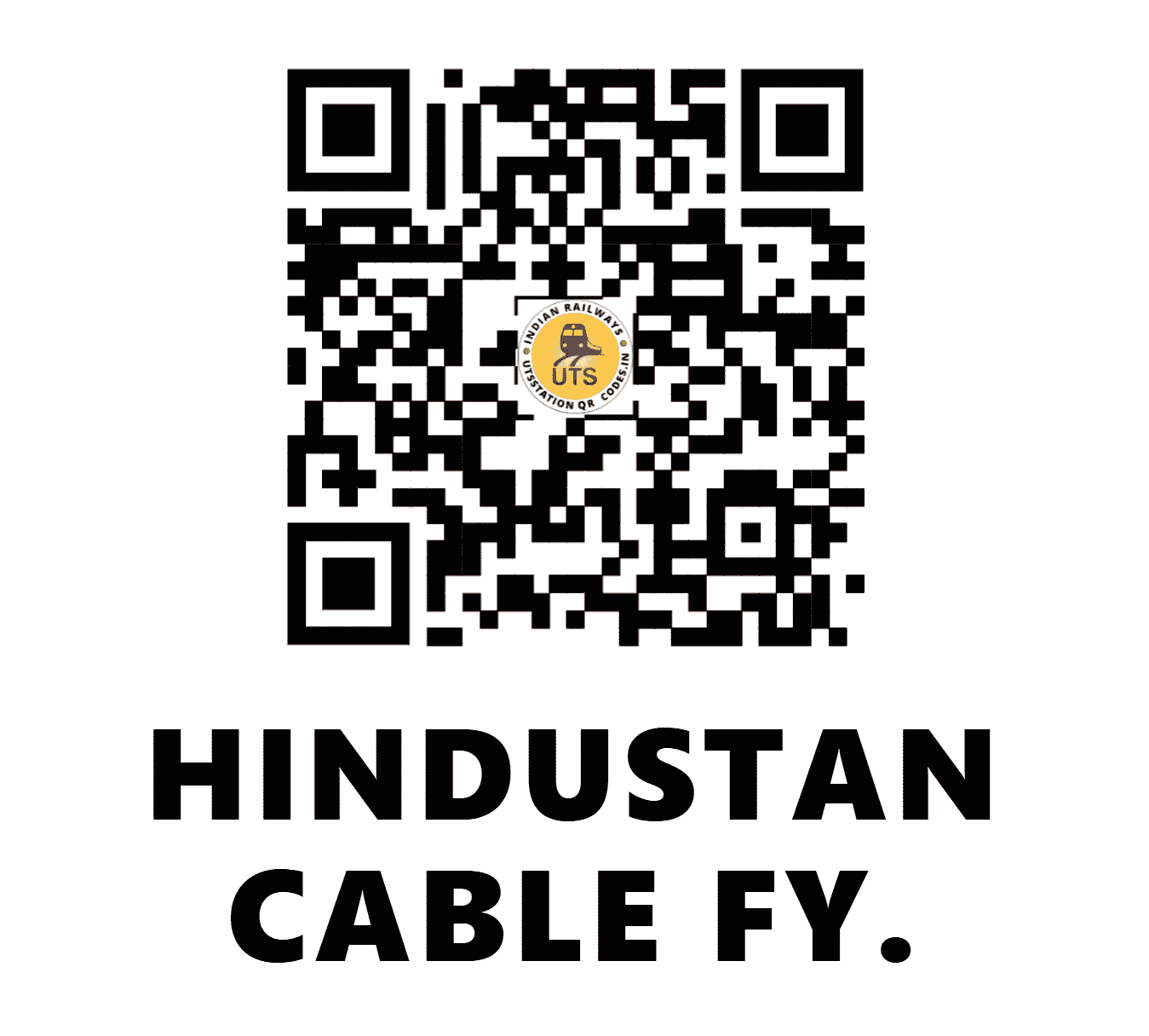 UTS QR Code for HINDUSTAN CABLE FY. - HCF - ER ()