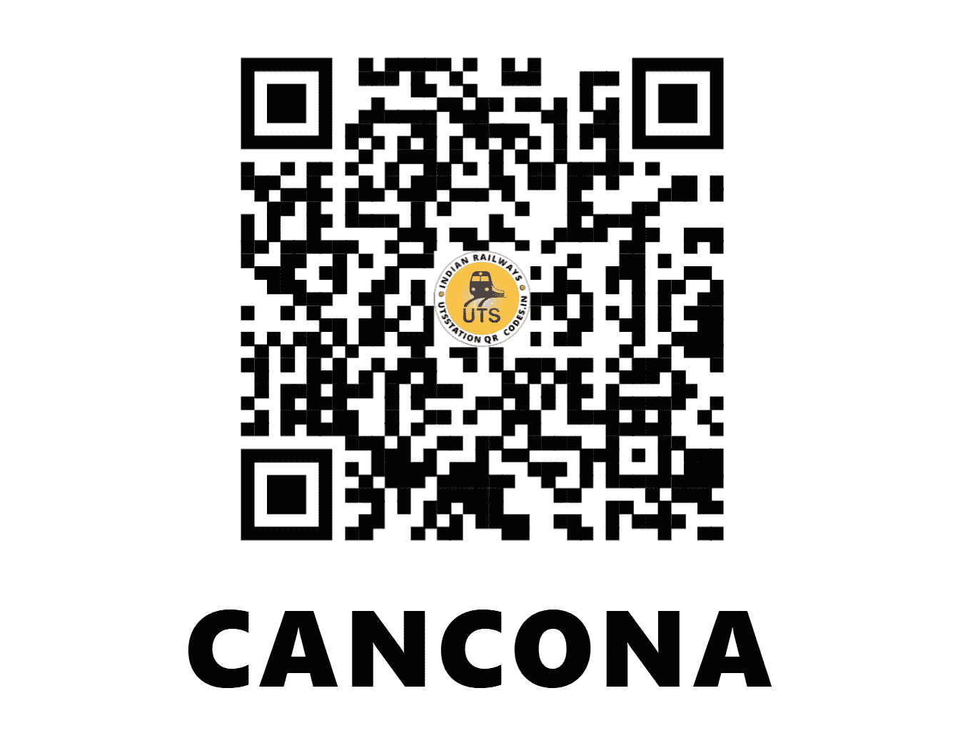 UTS QR Code for CANCONA - CNO - KR (GOA)