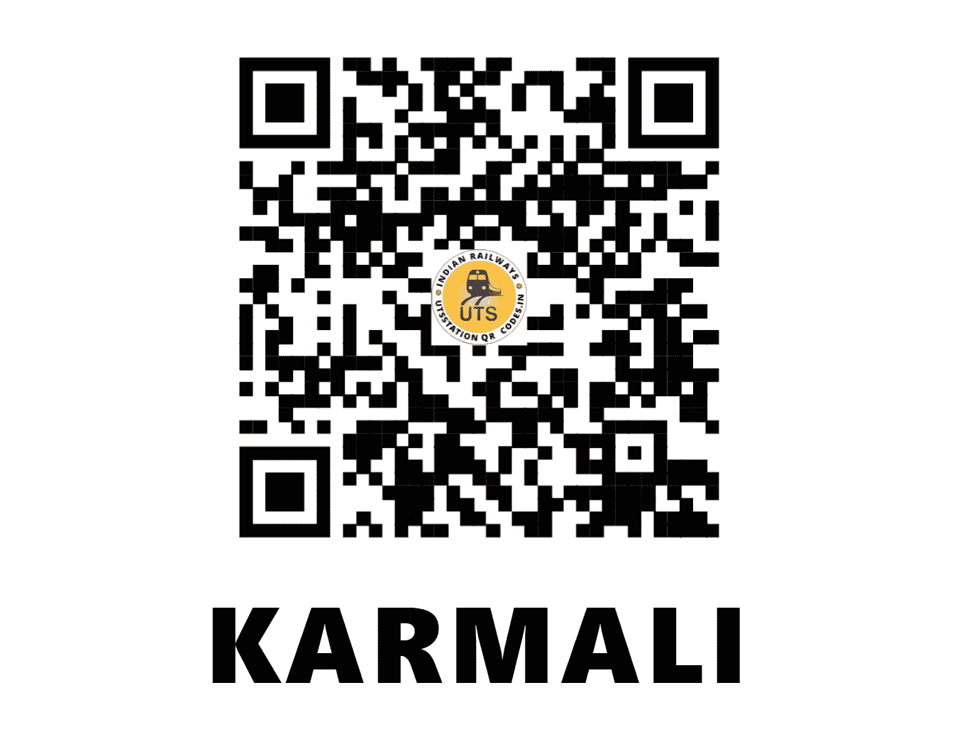 UTS QR Code for KARMALI - KRMI - KR (GOA)