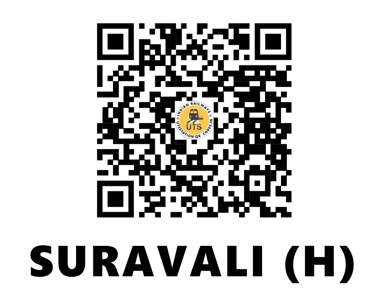 UTS QR Code for SURAVALI (H) - SRVX - KR (GOA)