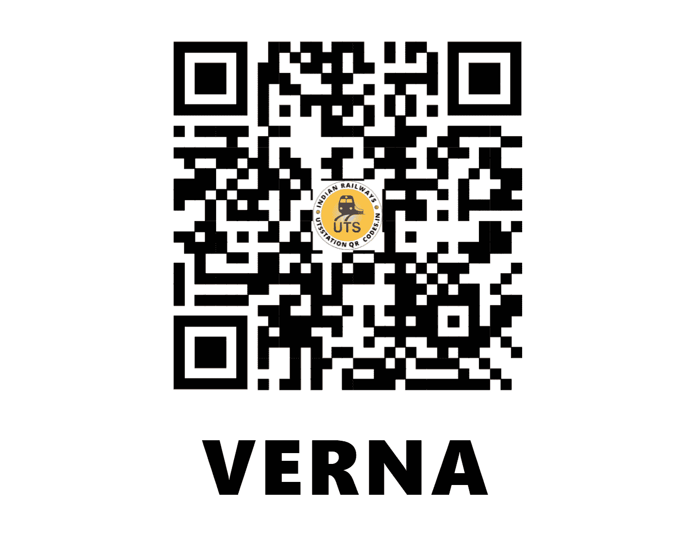 UTS QR Code for VERNA - VEN - KR (GOA)