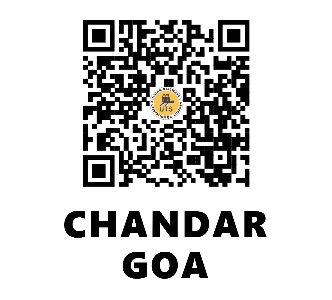 UTS QR Code for CHANDAR GOA - CNR - SW (GOA)