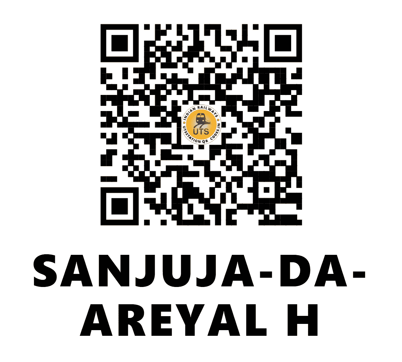 UTS QR Code for SANJUJA-DA-AREYAL H - SJDA - SW (GOA)