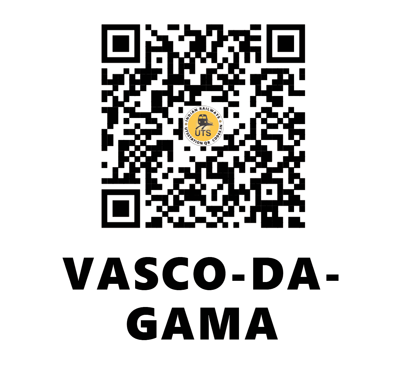 UTS QR Code for VASCO-DA-GAMA - VSG - SW (GOA)