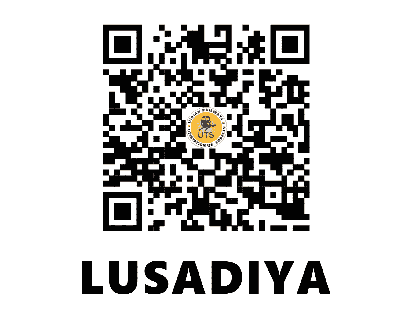 UTS QR Code for LUSADIYA - LSD - NW (GUJARAT)