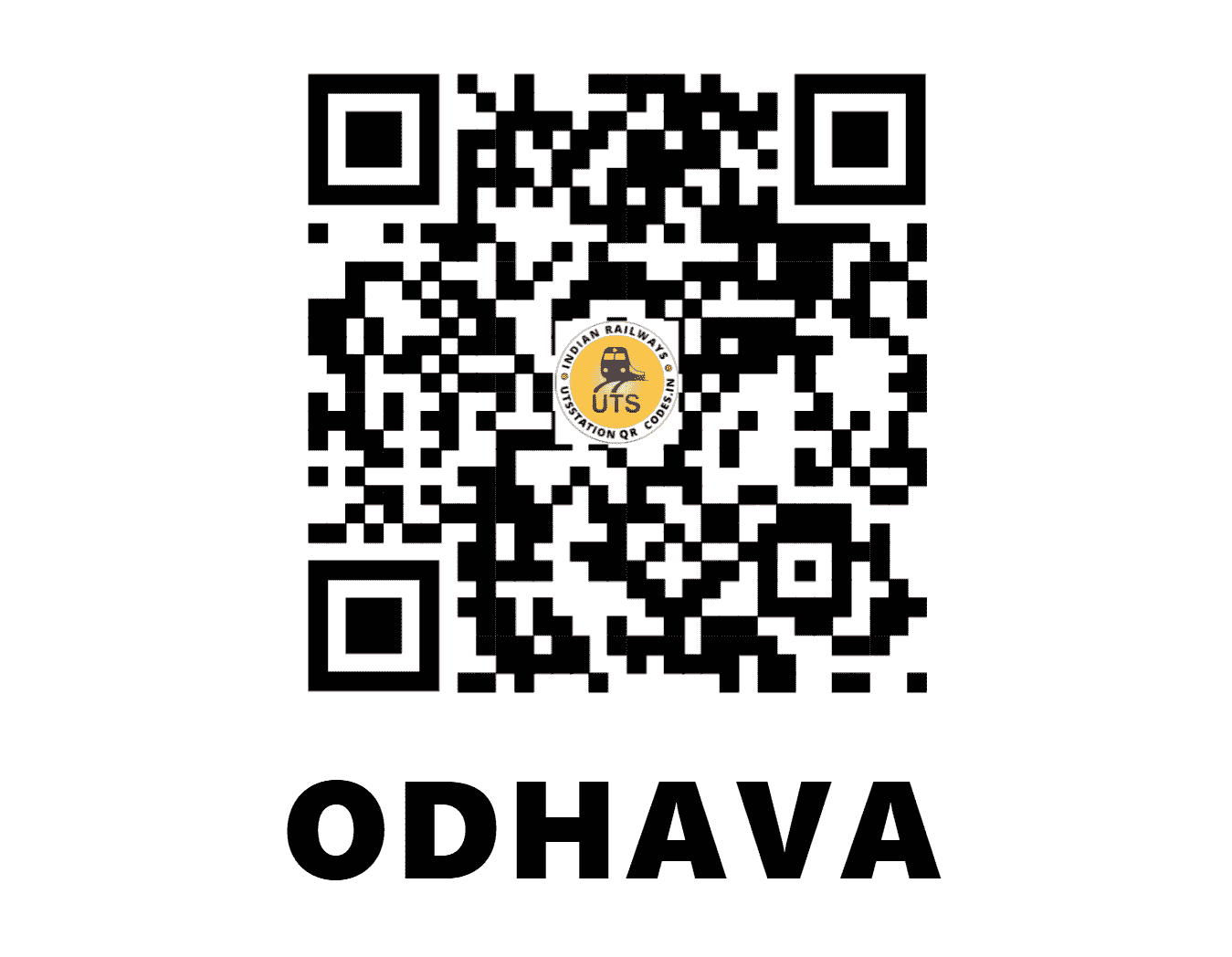 UTS QR Code for ODHAVA - OHV - NW (GUJARAT)