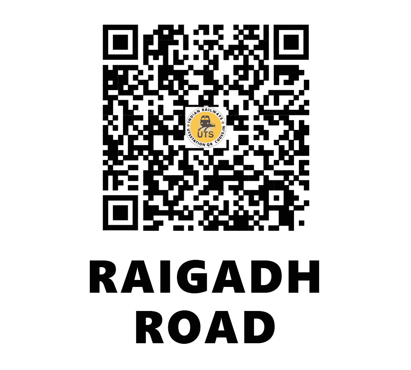 UTS QR Code for RAIGADH ROAD - RGQ - NW (GUJARAT)