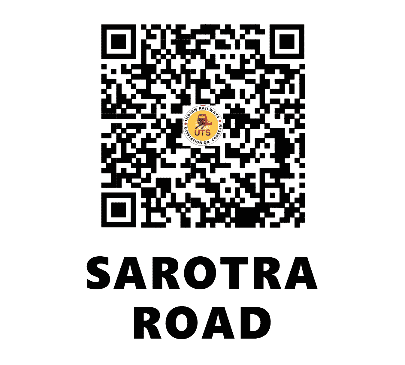 UTS QR Code for SAROTRA ROAD - SZA - NW (GUJARAT)