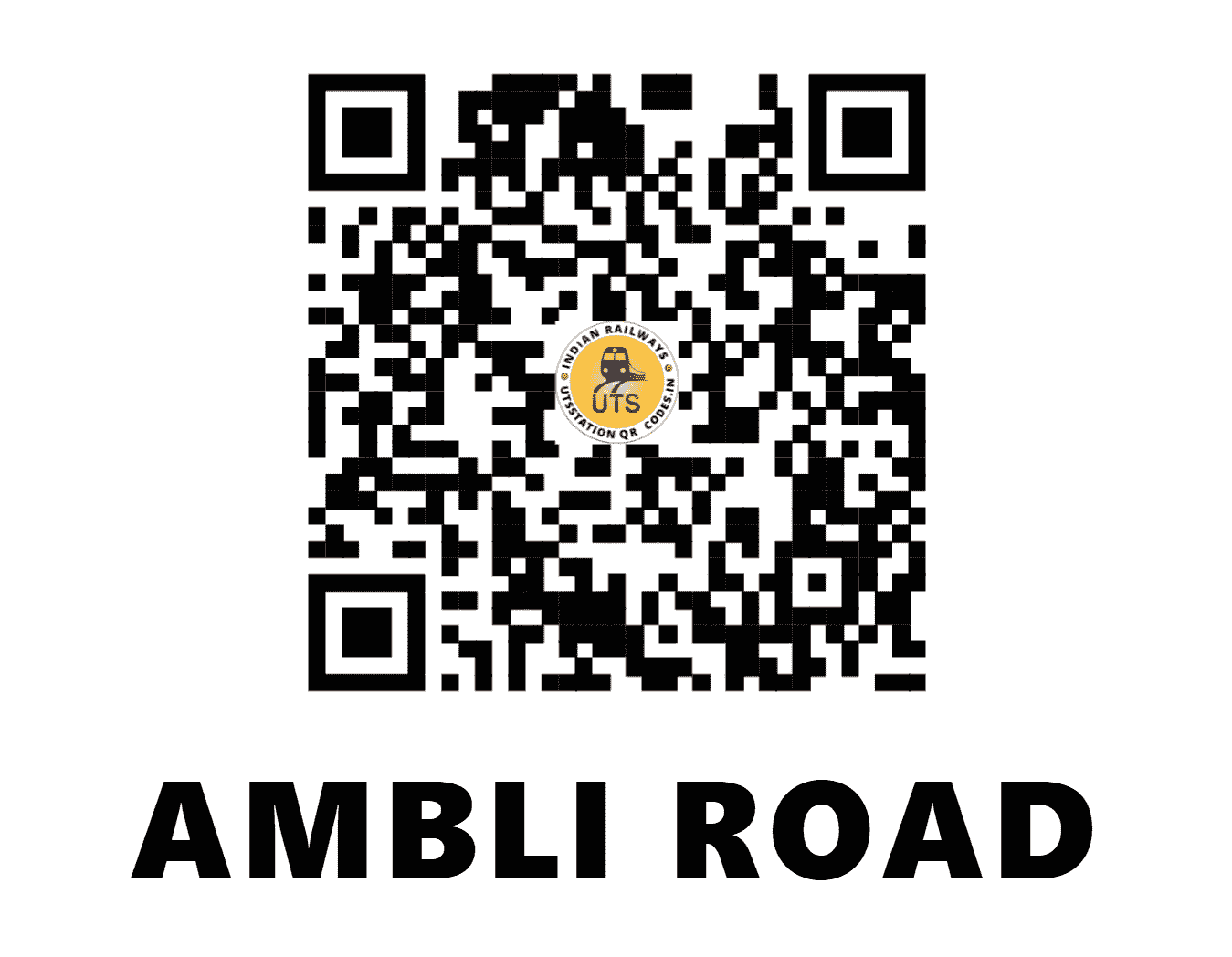 UTS QR Code for AMBLI ROAD - ABD - WR (GUJARAT)