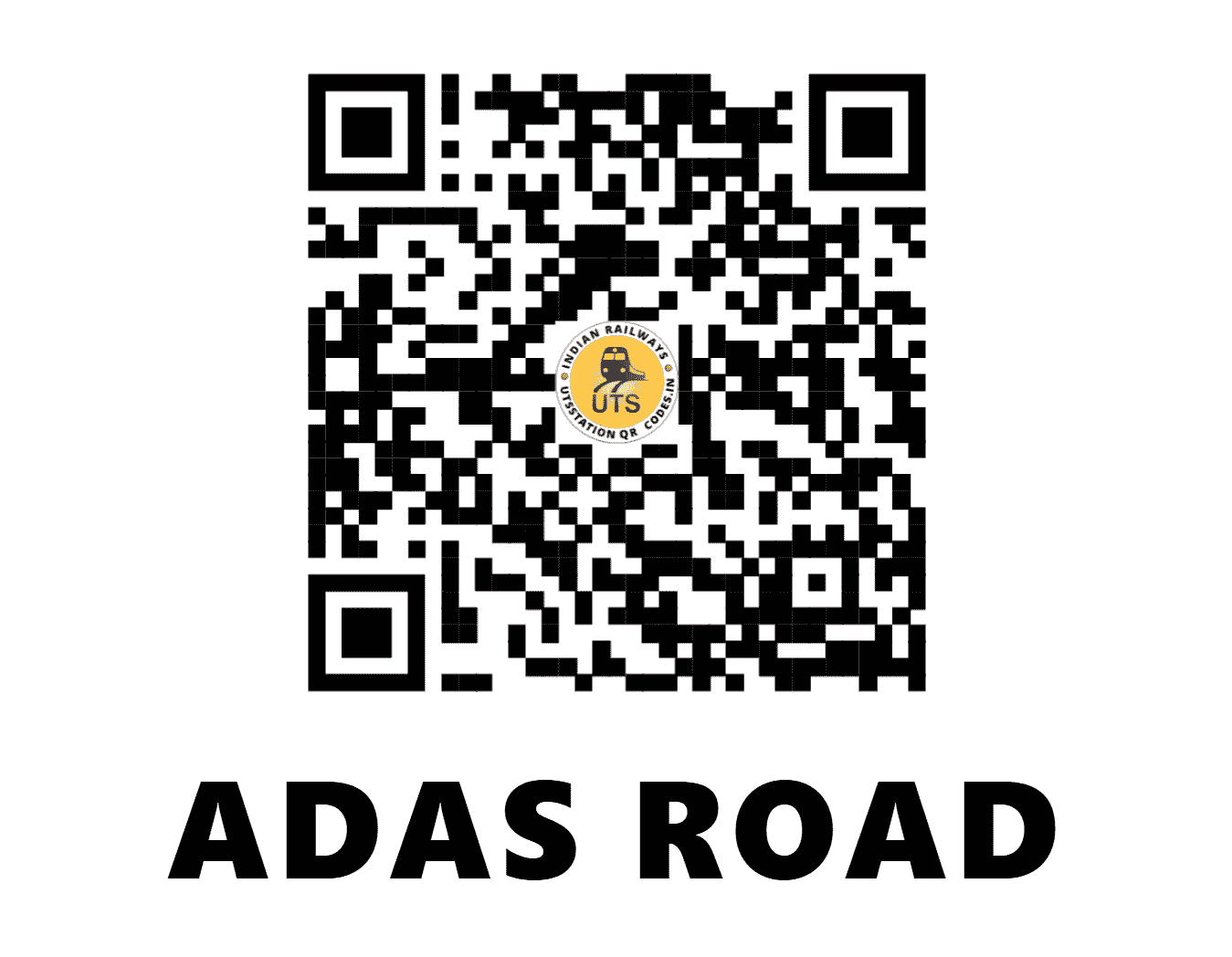 UTS QR Code for ADAS ROAD - ADD - WR (GUJARAT)