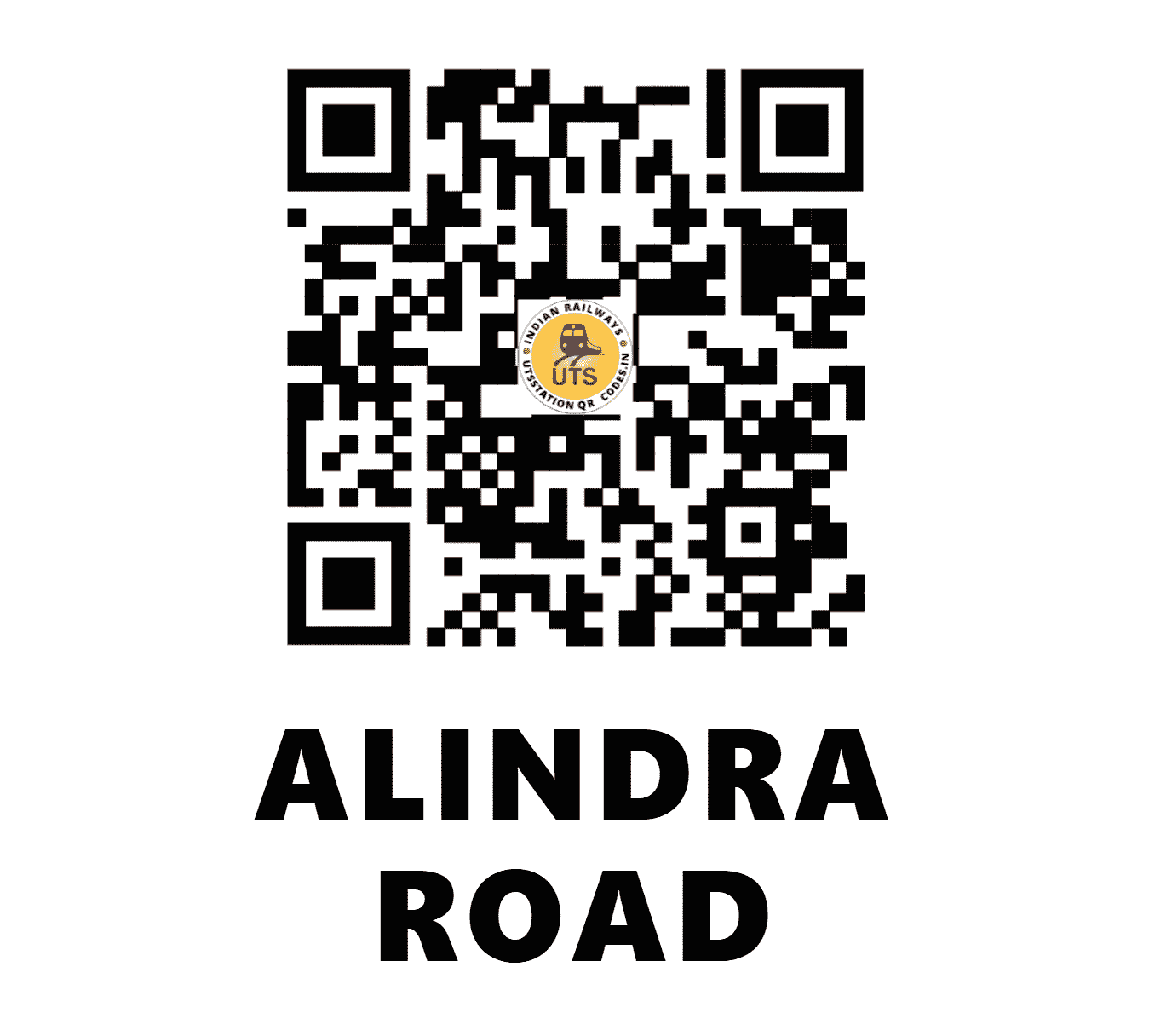 UTS QR Code for ALINDRA ROAD - AIR - WR (GUJARAT)