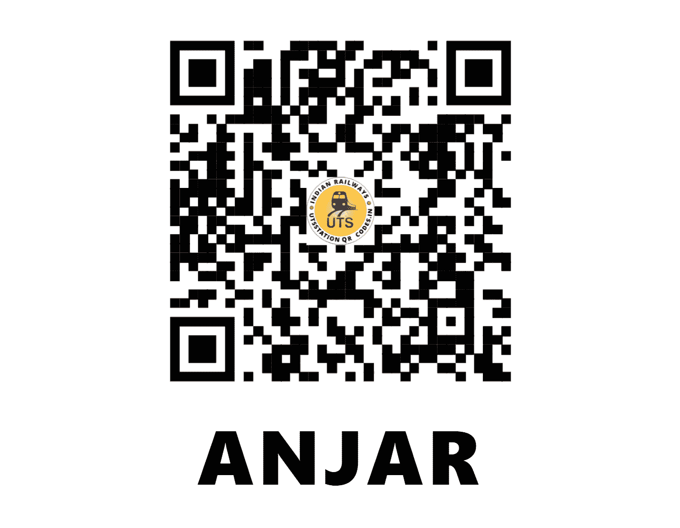 UTS QR Code for ANJAR - AJE - WR (GUJARAT)