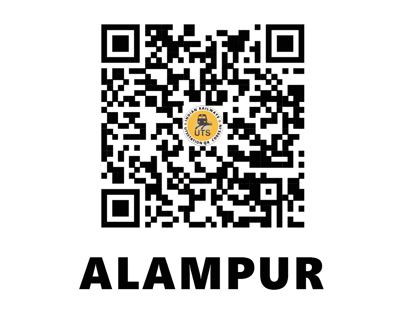 UTS QR Code for ALAMPUR - ALMR - WR (GUJARAT)