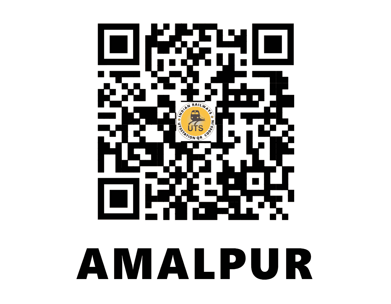 UTS QR Code for AMALPUR - AMLP - WR (GUJARAT)