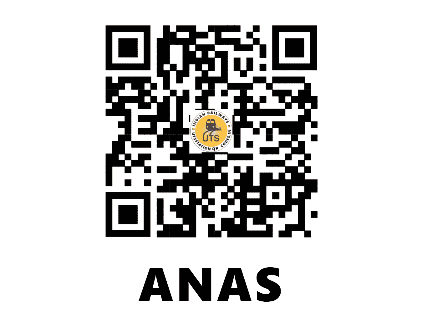 UTS QR Code for ANAS - ANAS - WR (GUJARAT)