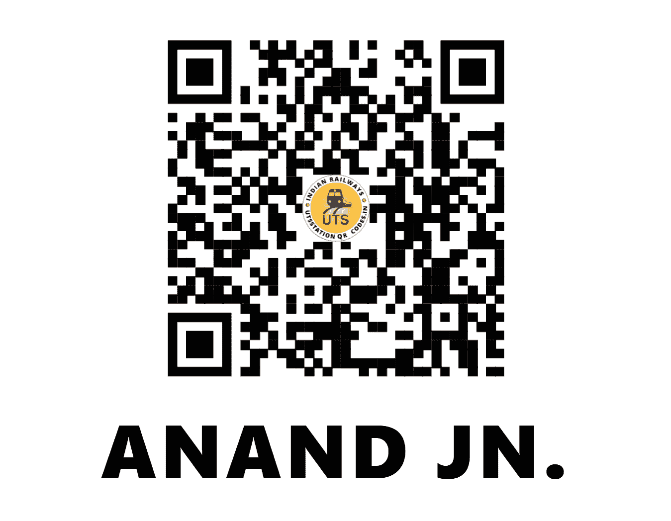 UTS QR Code for ANAND JN. - ANND - WR (GUJARAT)