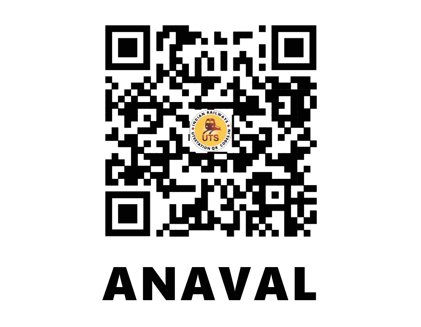 UTS QR Code for ANAVAL - ANW - WR (GUJARAT)