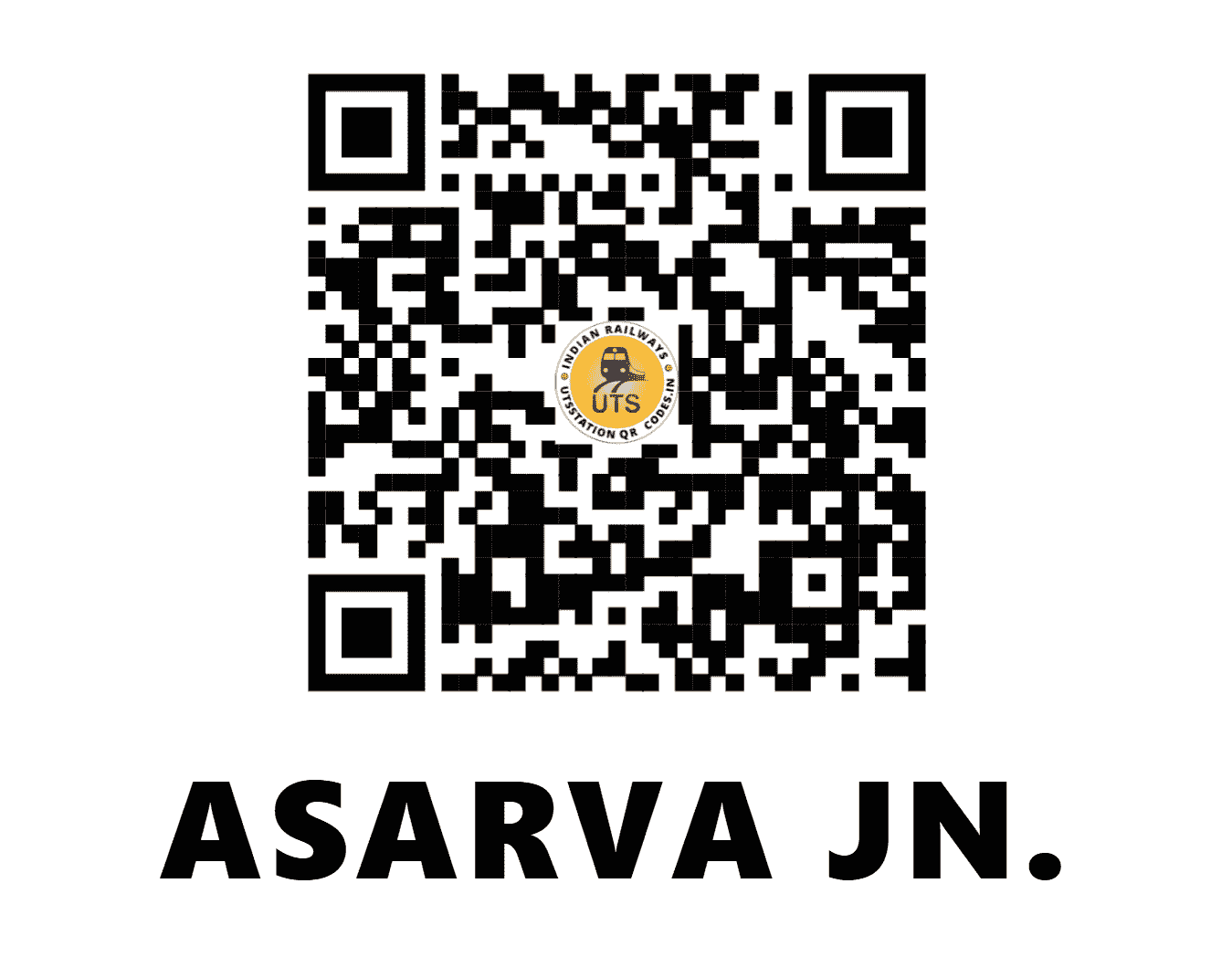 UTS QR Code for ASARVA JN. - ASV - WR (GUJARAT)