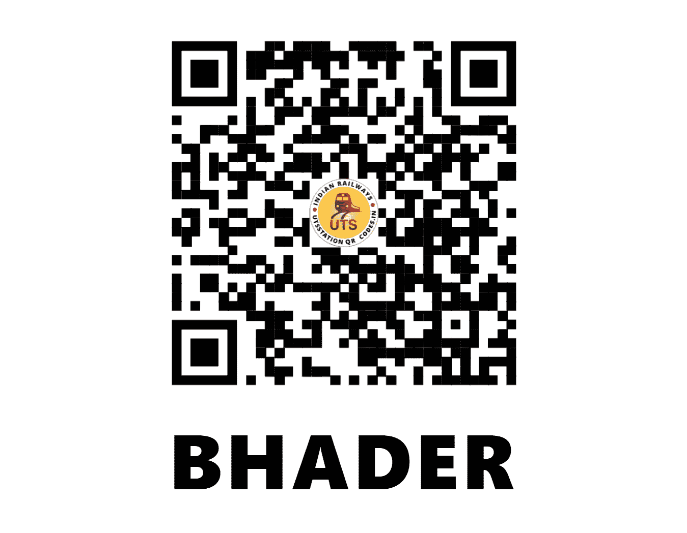 UTS QR Code for BHADER - BADR - WR (GUJARAT)