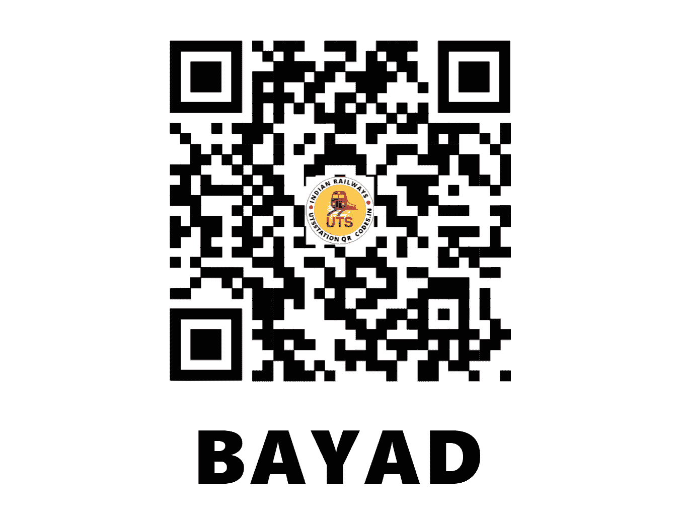 UTS QR Code for BAYAD - BAYD - WR (GUJARAT)