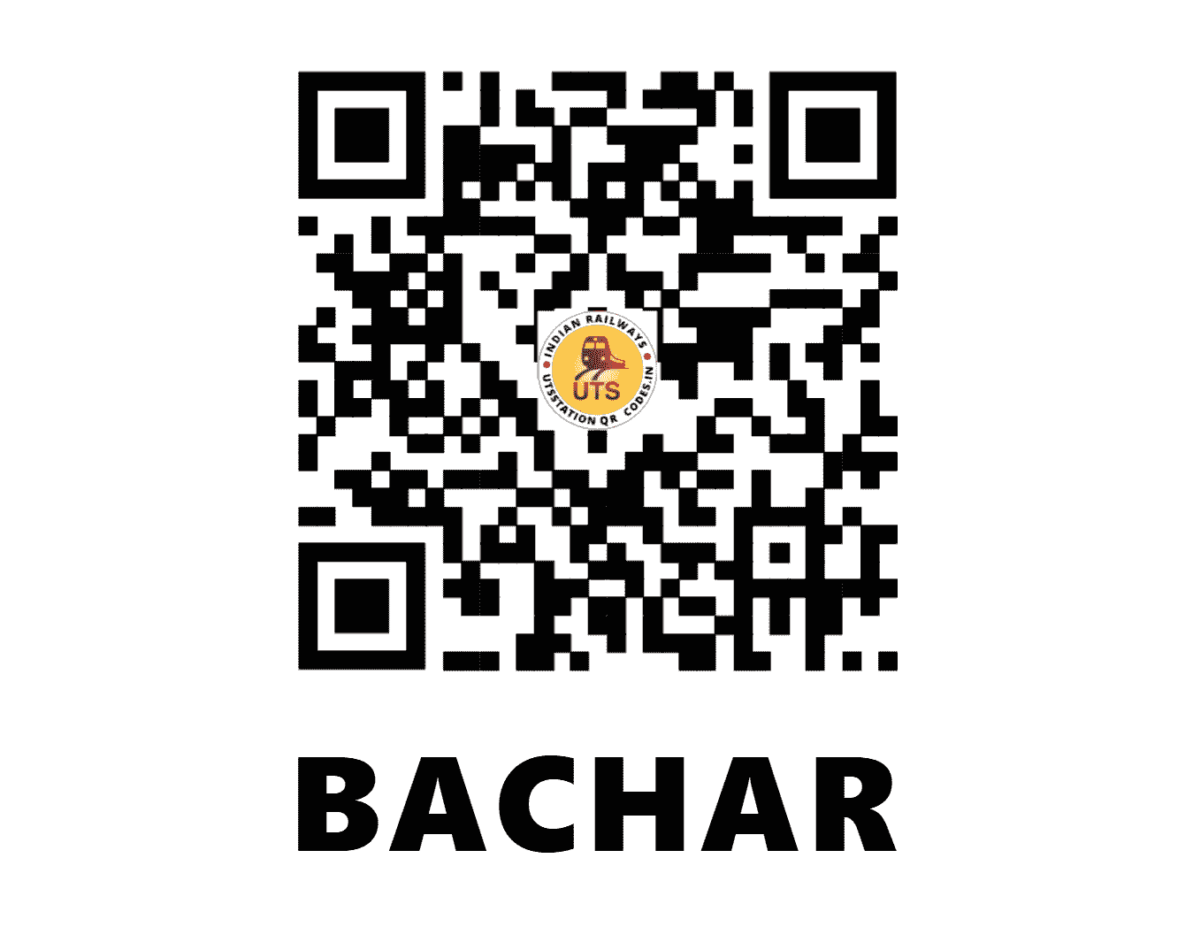 UTS QR Code for BACHAR - BCHR - WR (GUJARAT)