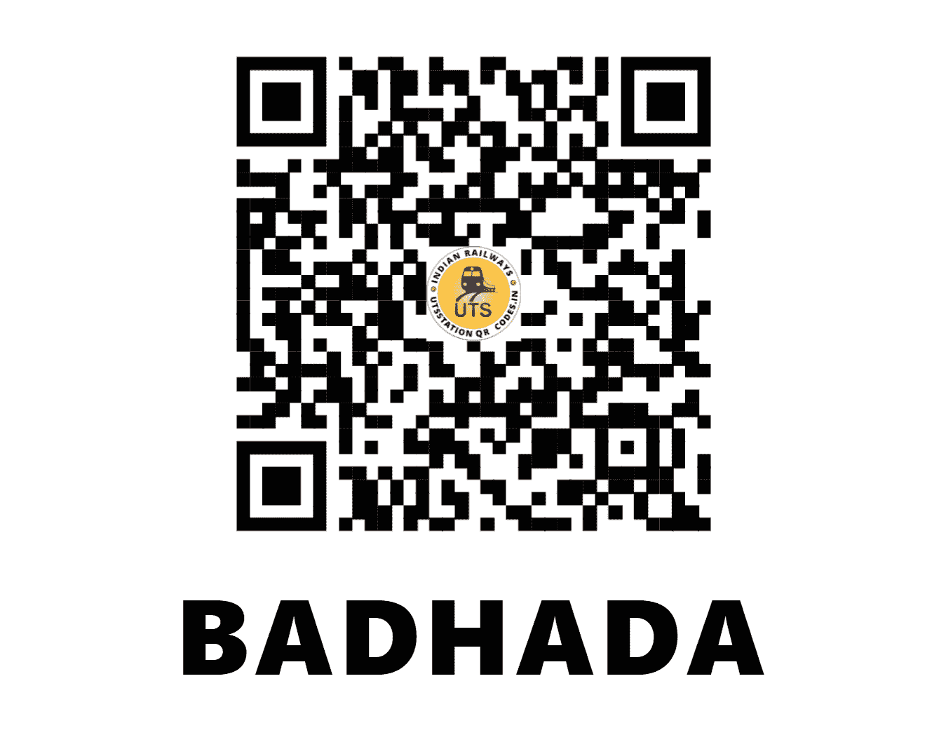 UTS QR Code for BADHADA - BDHA - WR (GUJARAT)