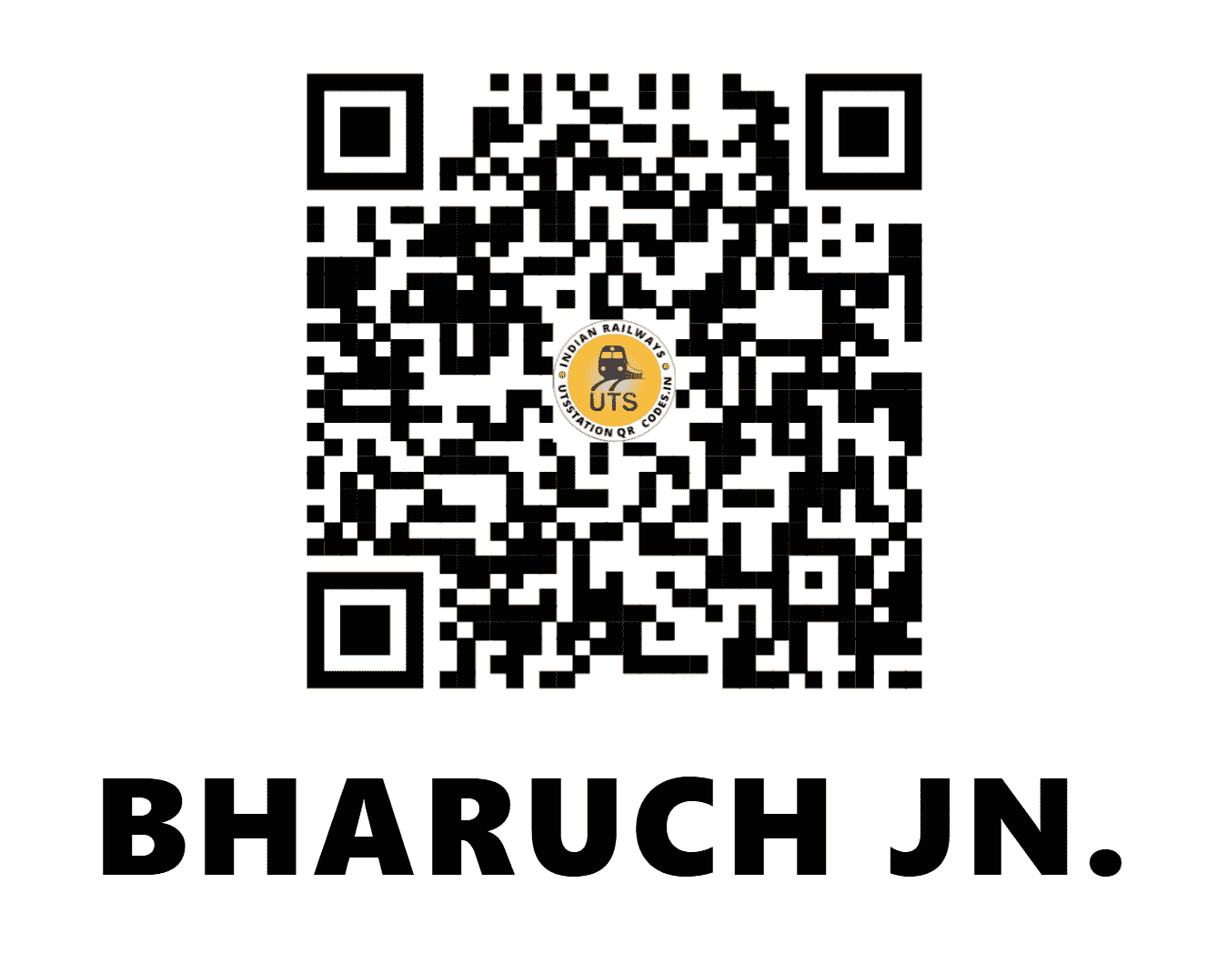 UTS QR Code for BHARUCH JN. - BH - WR (GUJARAT)
