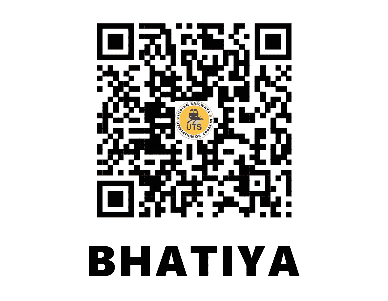 UTS QR Code for BHATIYA - BHTA - WR (GUJARAT)