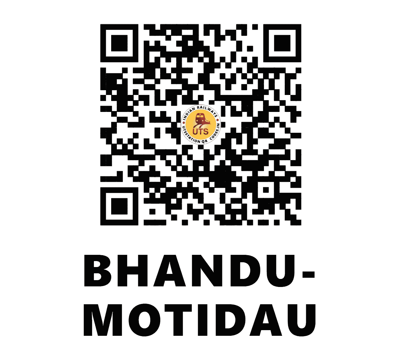 UTS QR Code for BHANDU-MOTIDAU - BHU - WR (GUJARAT)
