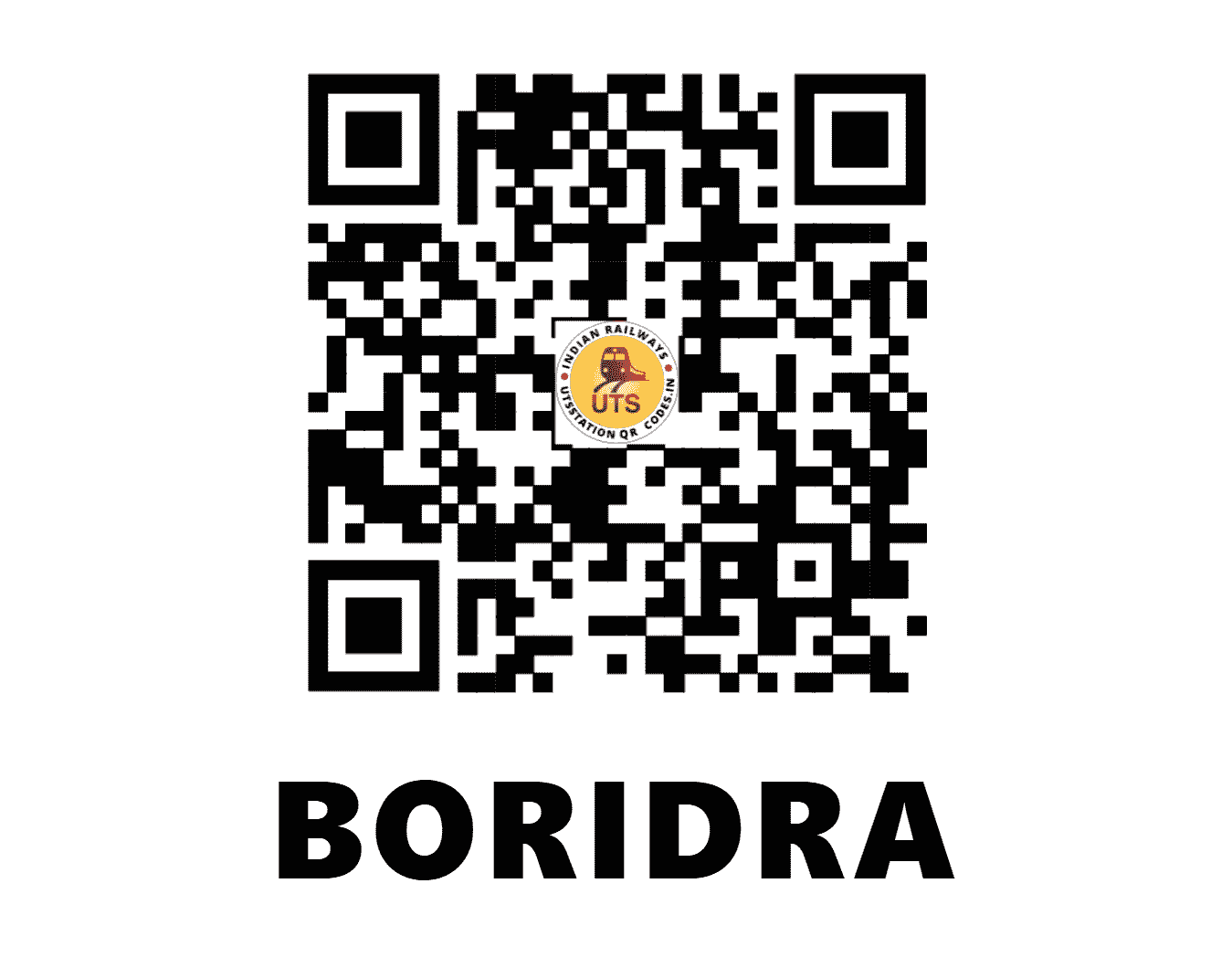 UTS QR Code for BORIDRA - BII - WR (GUJARAT)
