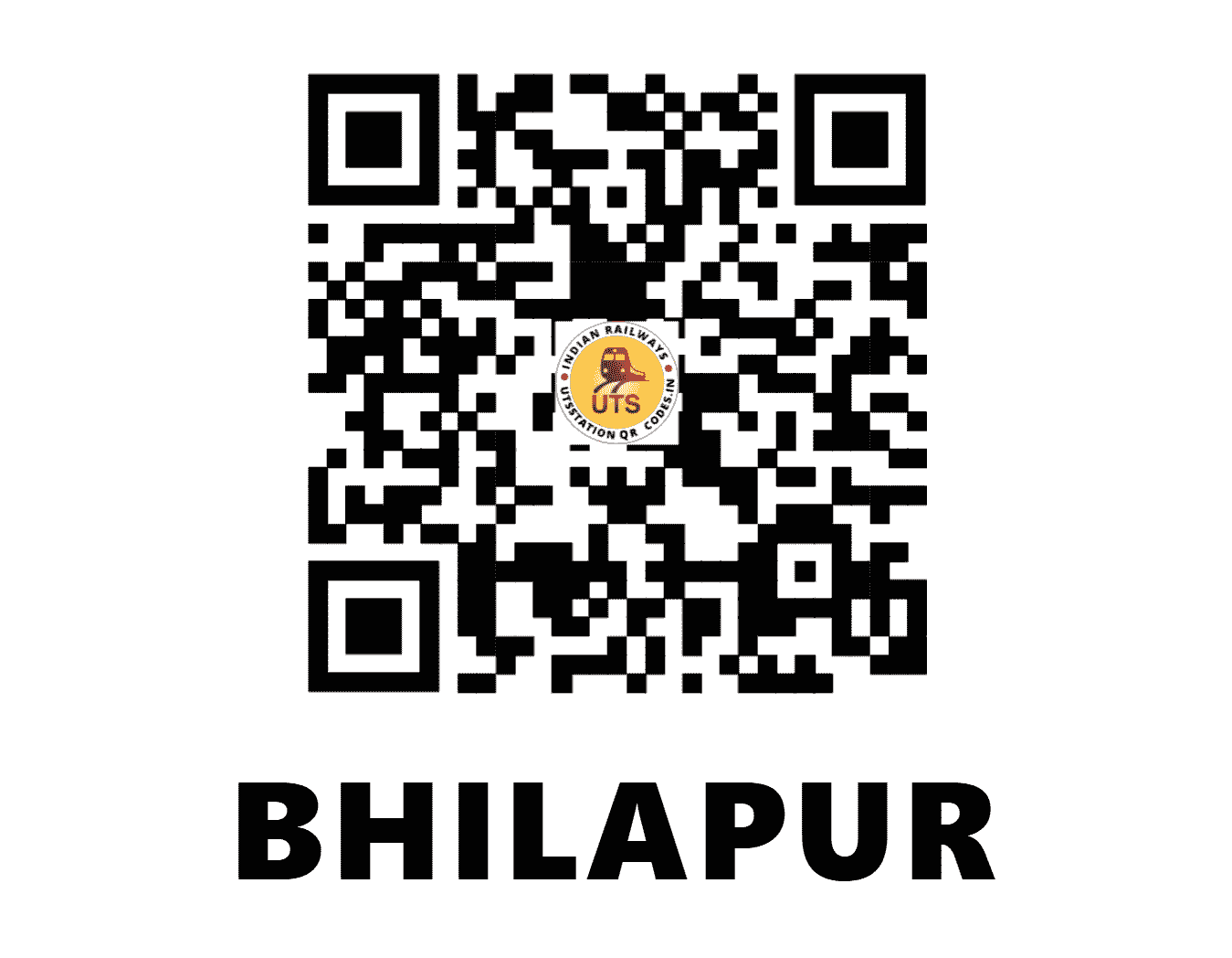UTS QR Code for BHILAPUR - BILP - WR (GUJARAT)