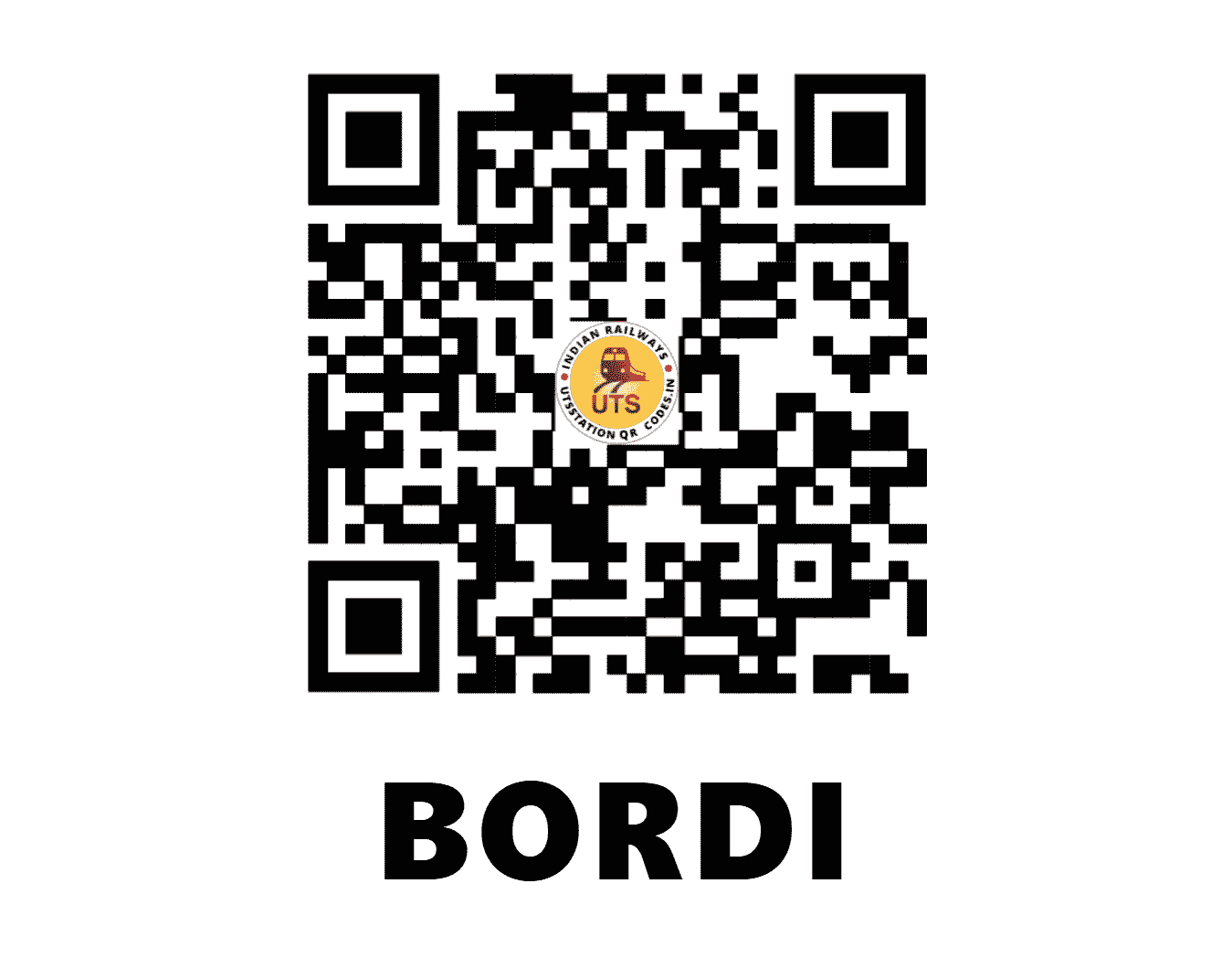UTS QR Code for BORDI - BIO - WR (GUJARAT)