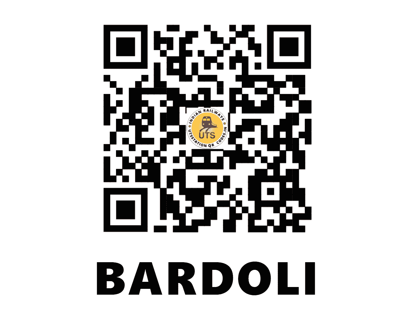 UTS QR Code for BARDOLI - BIY - WR (GUJARAT)