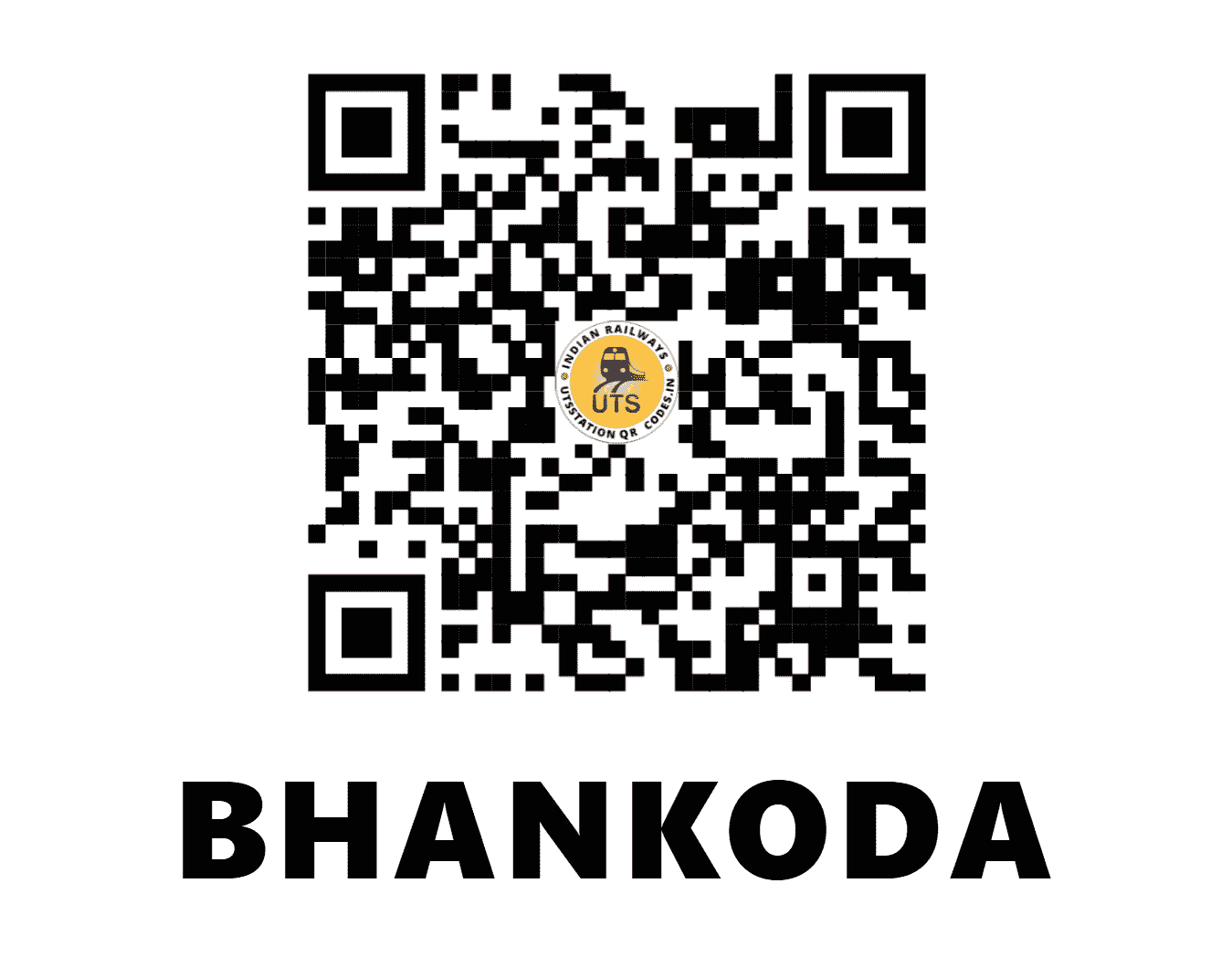 UTS QR Code for BHANKODA - BKD - WR (GUJARAT)